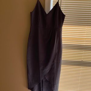 Wedding guest dress, formal dress, gray/blue